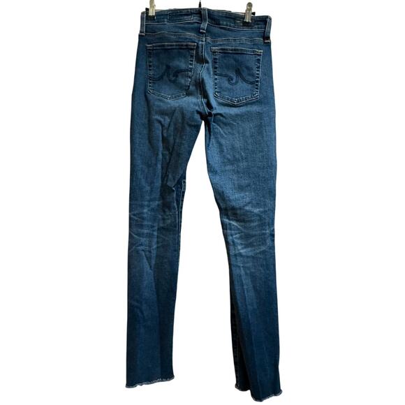 Adriano Goldschmid Mari High Rise Slim Straight Dark Wash Denim Jeans - Size 26 - Picture 6 of 9